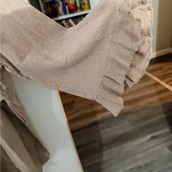 Elegant Beige Ruffle Tunic -renaissance, costume Boho - Picture 3 of 8